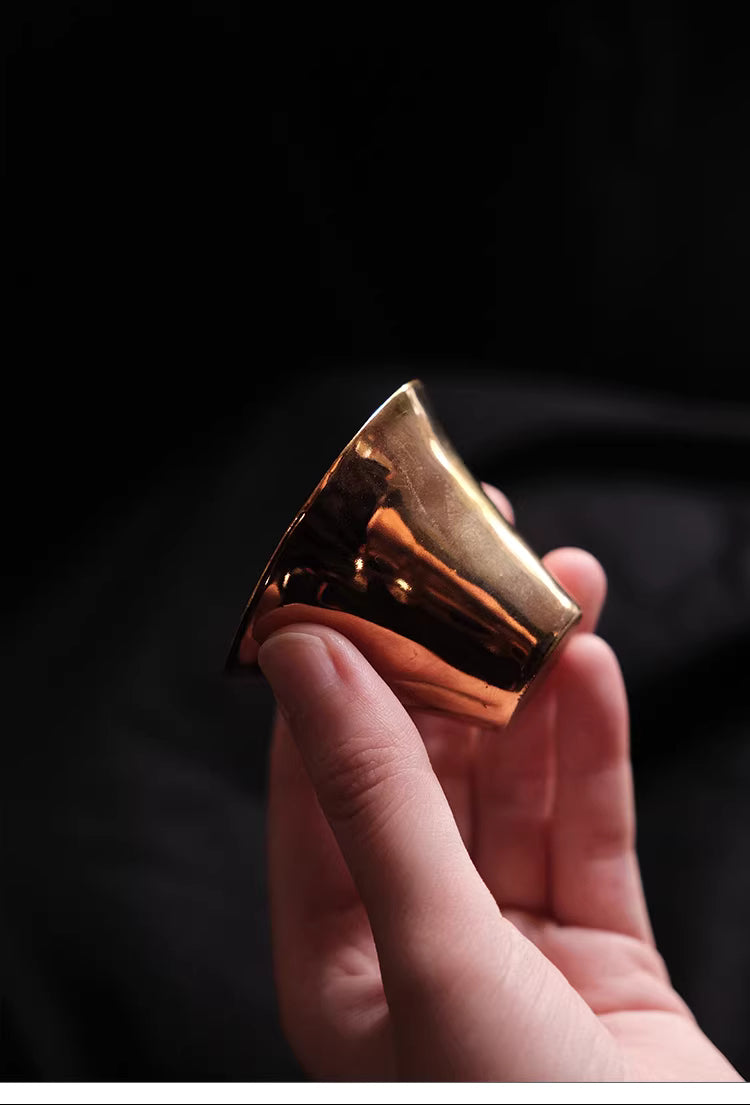 吳燕輝手拓薄胎柴燒馬蹄杯