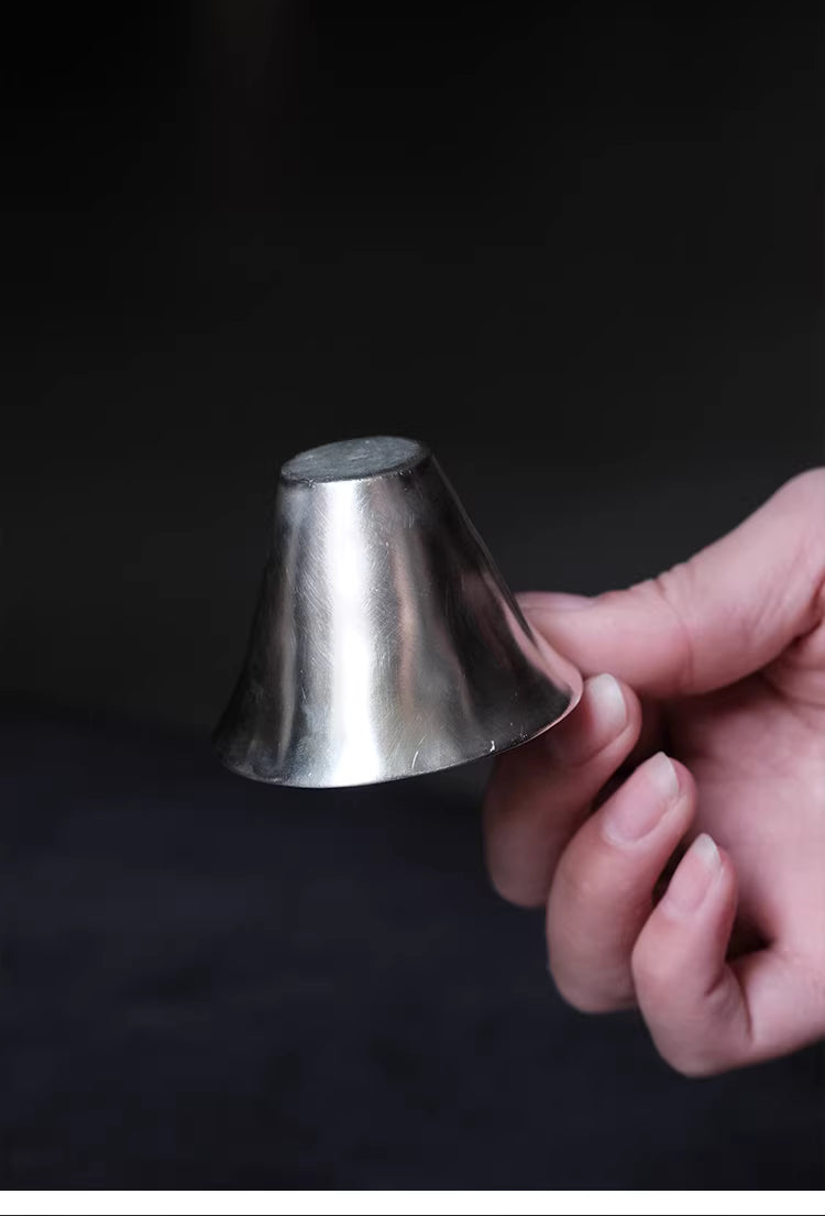 吳燕輝手拓薄胎柴燒馬蹄杯